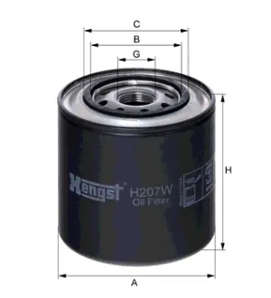 Масляный корпусный HENGST H207W