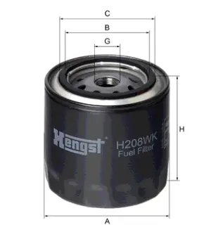Топливный корпусный HENGST H208WK