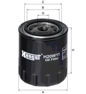 Масляный корпусный HENGST H20W11