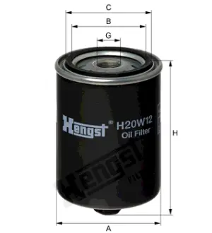 Масляный корпусный HENGST H20W12
