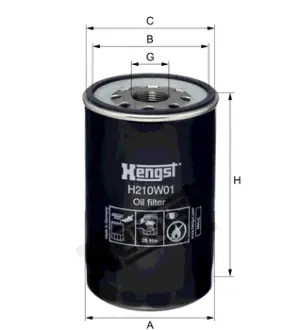 Фільтр масляний HENGST H210W01