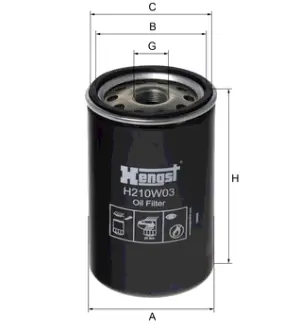 Масляный корпусный HENGST H210W03