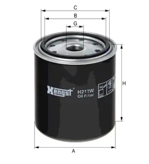 Масляный корпусный HENGST H212W
