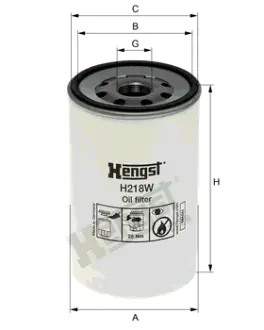 Фільтр масляний HENGST H218W