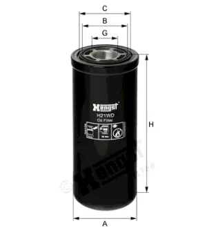 Масляный корпусный HENGST H21WD