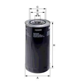 Oil filter, Spin-On. Фильтр масляный, накручиваемый HENGST H220W
