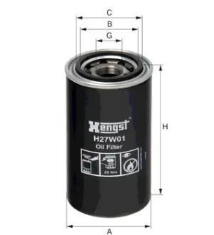 Масляный корпусный HENGST H27W01
