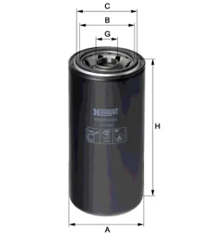Фильтр масляный, накручиваемый. Фільтр масляний, накручуваний. Oil filter, Spin-On HENGST H300W04