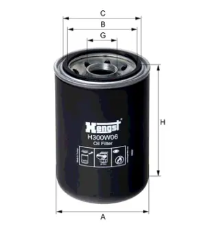 Масляний фільтр HENGST H300W06