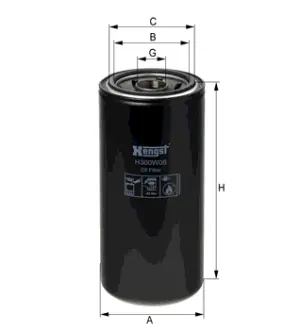 Фільтр масляний MWM(Hengst) HENGST H300W08