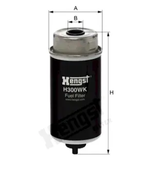 Fuel filter, water separator, element. Фильтр топливный, сепаратор, элемент HENGST H300WK