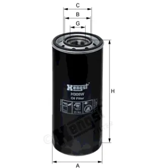 Масляный корпусный HENGST H308W