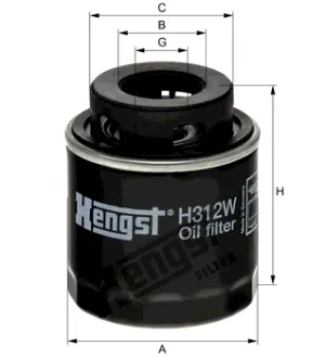 Масляный корпусный HENGST H312W
