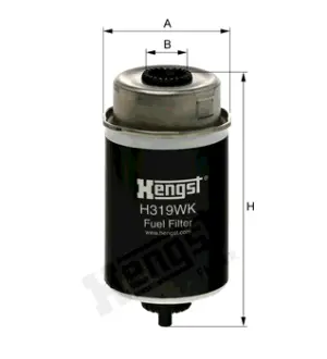 Фильтр топливный сепаратор, элемент. Фільтр паливний, елемент. Fuel filter, water separator, element HENGST H319WK