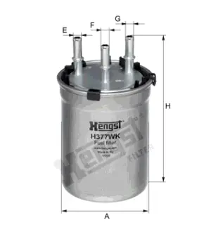 Магистральный топливный фильтр HENGST H377WK