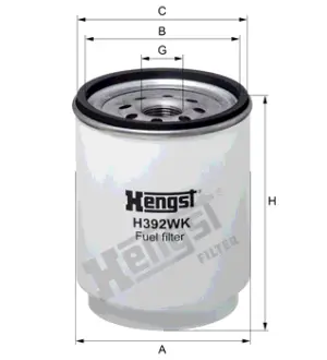 Фільтр палива HENGST H392WK