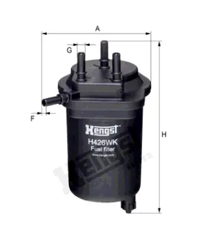 Фільтр паливний HENGST H426WK