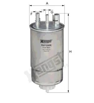 Магистральный топливный фильтр HENGST H470WK