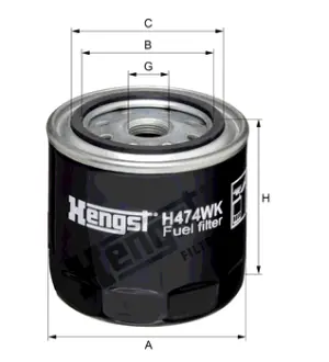 Корпусный топливный фильтр HENGST H474WK