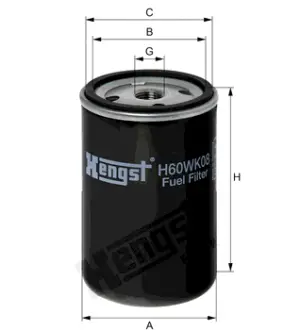 Фільтр палива HENGST H60WK08