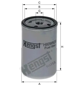 Фільтр паливний HENGST H60WK09