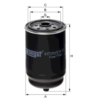 Топливный корпусный HENGST H70WDK13