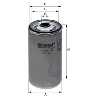 Топливный корпусный HENGST H70WK10