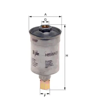 Fuel filter, In-line. Фильтр топливный, проточный HENGST H85WK01