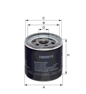 Масляный корпусный HENGST H90W18