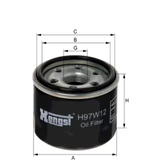 Масляний фільтр HENGST H97W12