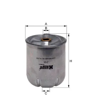 Фільтр масляний HENGST Z11D64
