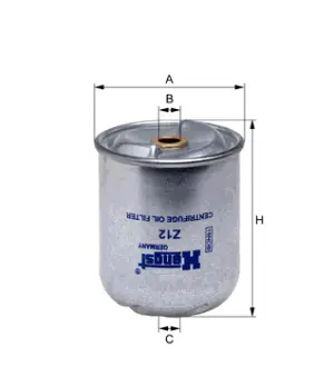 Фільтр масляний HENGST Z12D64