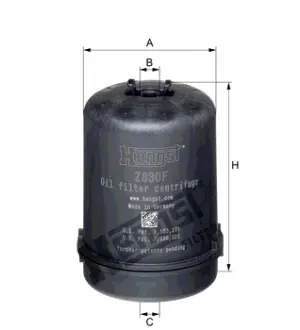 Центрифуга масляного фильтра HENGST Z830FD253