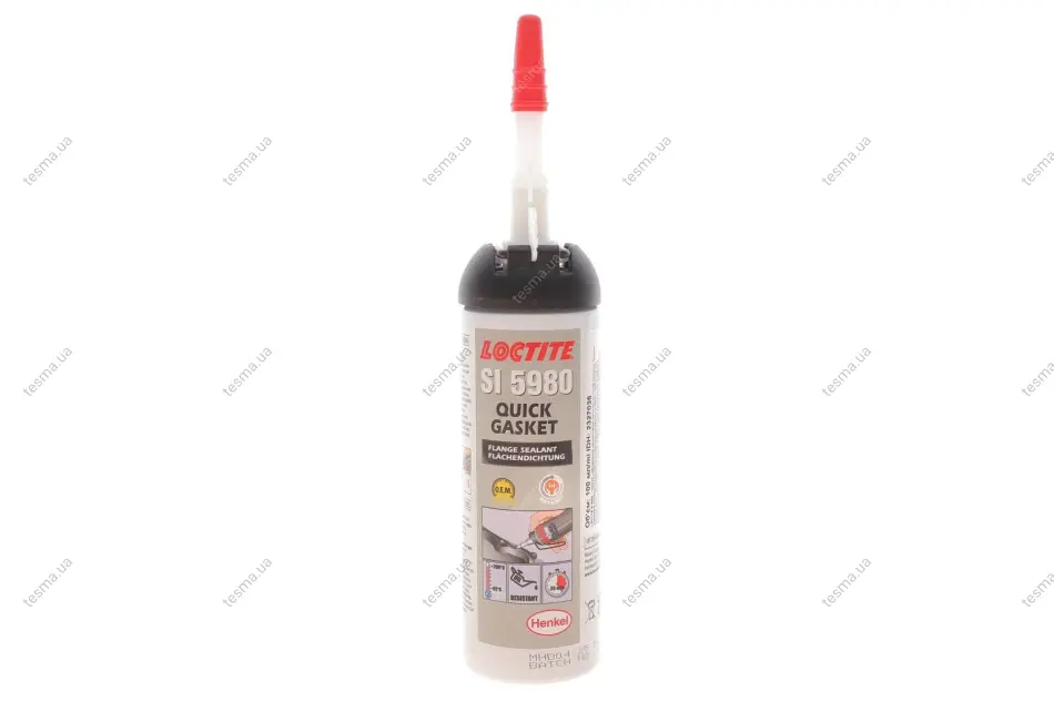 герметик силіконовий (чорний) loctite SI 5980 HENKEL 2327036 - фото 1