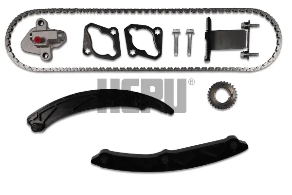Комплект ГРМ (ланцюг + шестерня) OPEL ADAM, ASTRA K, CORSA E, INSIGNIA B, INSIGNIA B COUNTRY, INSIGNIA B GRAND SPORT, MOKKA / MOKKA X 1.0-1.5 07.14- HEPU 210527 (фото 1)