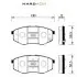 Brake pads. Колодки тормозные, дисковый тормоз SANGSIN HP1374 (фото 1)