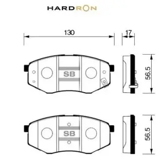 Brake pads. Колодки тормозные, дисковый тормоз SANGSIN HP1374