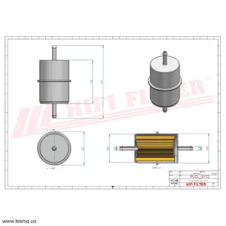 Fuel filter. Фильтр топливный HIFI FILTER BE157