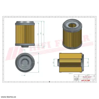 fuel filter. фильтр топливный HIFI FILTER BE191