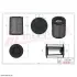 Air filter, set. Фильтр воздушный, набор. Фільтр повітряний, набір HIFI FILTER KA16902 (фото 1)