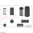Фильтр воздушный, комплект. Фільтр повітряний, комплект. Air filter, kit HIFI FILTER KA18223 (фото 2)