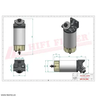 Fuel filter. Фильтр топливный HIFI FILTER MO1054