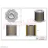 air oil filter, separator. фильтр воздушно масляный сепаратор HIFI FILTER OE3000 - фото 3