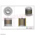 air oil filter, separator. фильтр воздушно масляный сепаратор HIFI FILTER OS102 - фото 2