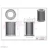 Air oil filter, separator. Фильтр воздушно масляный сепаратор HIFI FILTER OS3119 (фото 3)