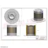 Air oil filter, separator. Фильтр воздушно масляный сепаратор HIFI FILTER OT2053 (фото 2)