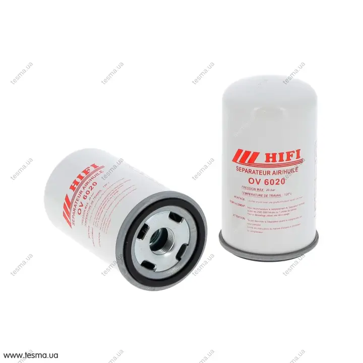 air oil filter, spin-on. фильтр сепаратор масляно-воздушный, накручиваемый. фільтр масляно-повітряний сепаратор, накручуваний HIFI FILTER OV6020 - фото 1