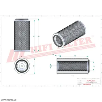 Фильтр воздушный HIFI FILTER SA14755
