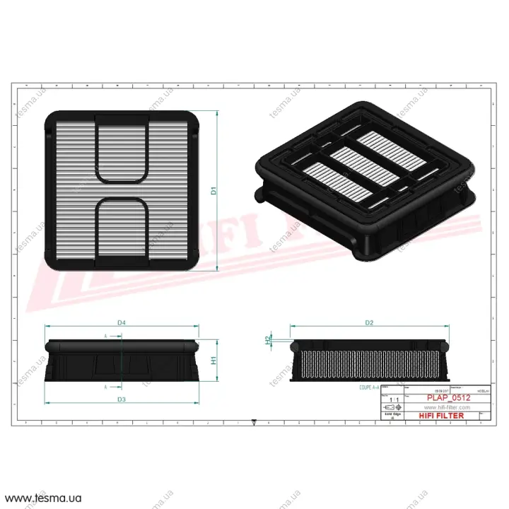 Фильтр воздушный HIFI FILTER SA16914 (фото 1)