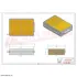 Cabin filter, kit. Фильтр воздушный, салона, кондиционера, комплект HIFI FILTER SC8008KIT (фото 2)